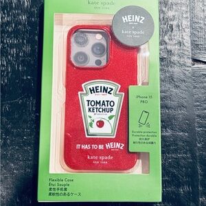 Kate Spade Red Heinz Ketchup iPhone 15 Pro Case